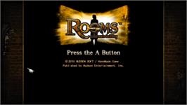 Title screen of Rooms - The Main Building on the Nintendo Wii.