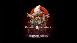 Title screen of S.o.s. Fantômes - Le Jeu Vidéo on the Nintendo Wii.