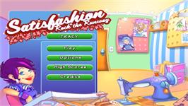 Title screen of Satisfashion - Rock The Runaway on the Nintendo Wii.
