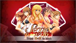 Title screen of Sexy Poker on the Nintendo Wii.