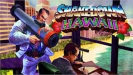 Title screen of Shakedown - Hawaii on the Nintendo Wii.