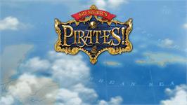 Title screen of Sid Meier's Pirates! on the Nintendo Wii.