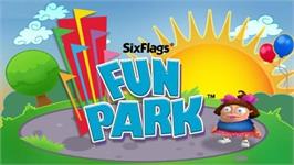 Title screen of Six Flags Fun Park on the Nintendo Wii.