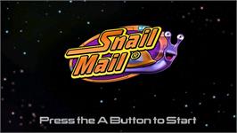 Title screen of Snail Mail on the Nintendo Wii.