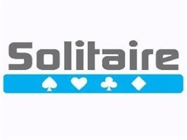 Title screen of Solitaire on the Nintendo Wii.