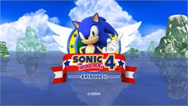 Title screen of Sonic The Hedgehog 4 - Episode I on the Nintendo Wii.