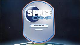 Title screen of Space Camp on the Nintendo Wii.