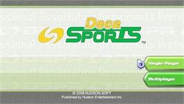 Title screen of Sports Island on the Nintendo Wii.