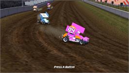 Title screen of Sprint Cars on the Nintendo Wii.