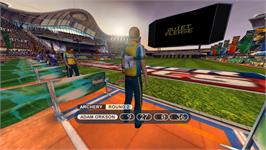 Title screen of Summer Athletics on the Nintendo Wii.