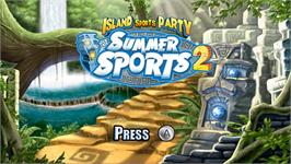 Title screen of Summer Sports Party on the Nintendo Wii.