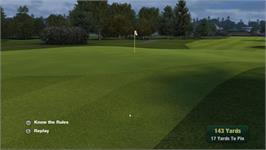 Title screen of Tiger Woods Pga Tour 11 on the Nintendo Wii.