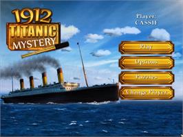 Title screen of Titanic Mystery on the Nintendo Wii.