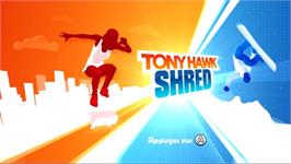 Title screen of Tony Hawk Shred on the Nintendo Wii.