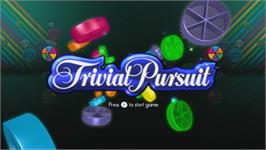 Title screen of Trivial Pursuit on the Nintendo Wii.