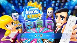 Title screen of Tv Show King on the Nintendo Wii.