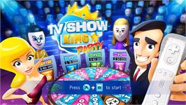Title screen of Tv Show King Party on the Nintendo Wii.