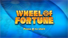 Title screen of Wheel Of Fortune on the Nintendo Wii.