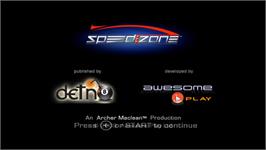 Title screen of Wheelspin on the Nintendo Wii.