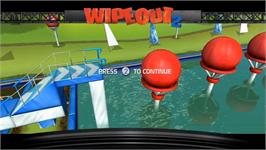 Title screen of Wipeout - The Game 2 on the Nintendo Wii.