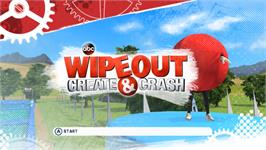 Title screen of Wipeout Create And Crash on the Nintendo Wii.