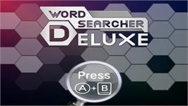 Title screen of Word Searcher Deluxe on the Nintendo Wii.