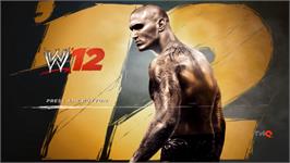 Title screen of Wwe'12 on the Nintendo Wii.