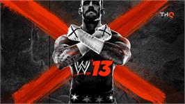 Title screen of Wwe'13 on the Nintendo Wii.