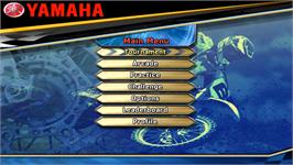 Title screen of Yamaha Supercross on the Nintendo Wii.