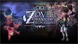 Title screen of Zombie Panic In Wonderland on the Nintendo Wii.