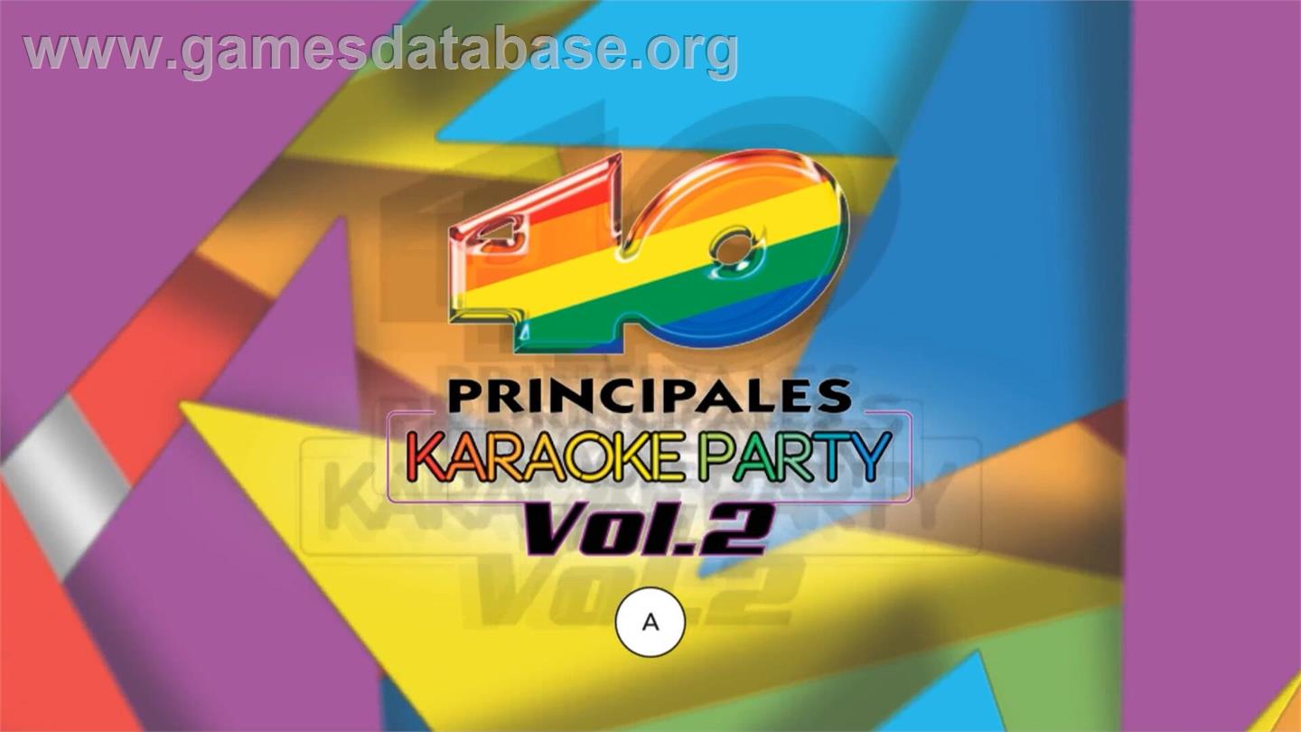 40 Principales, Los - Karaoke Party Vol. 2 - Nintendo Wii - Artwork - Title Screen