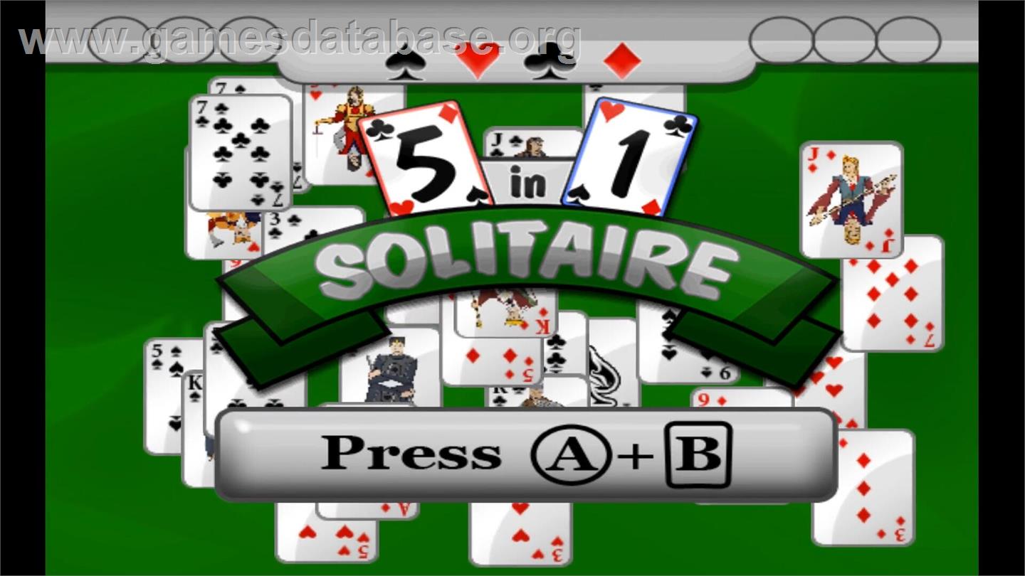 5 In 1 Solitaire - Nintendo Wii - Artwork - Title Screen