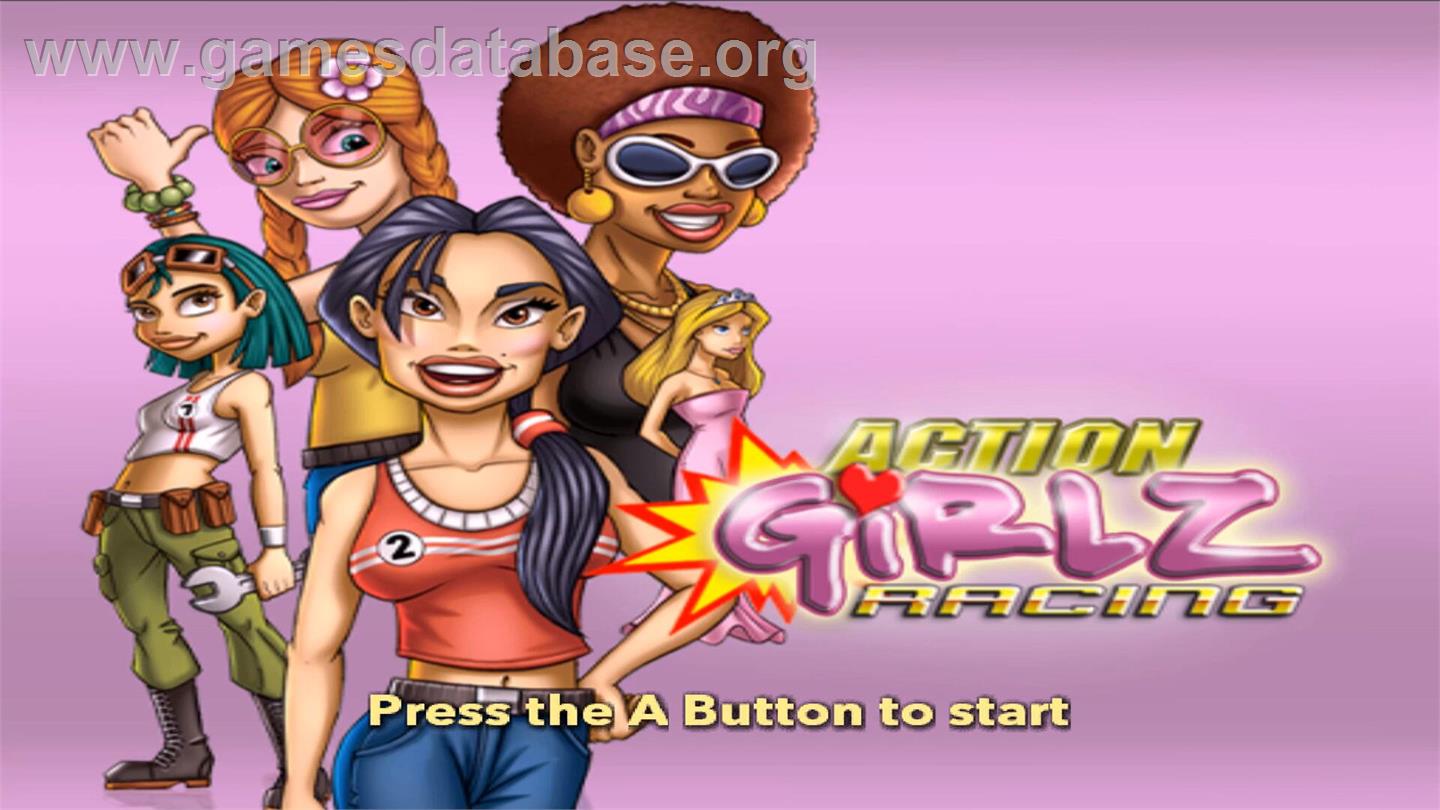 Action Girlz Racing - Nintendo Wii - Artwork - Title Screen
