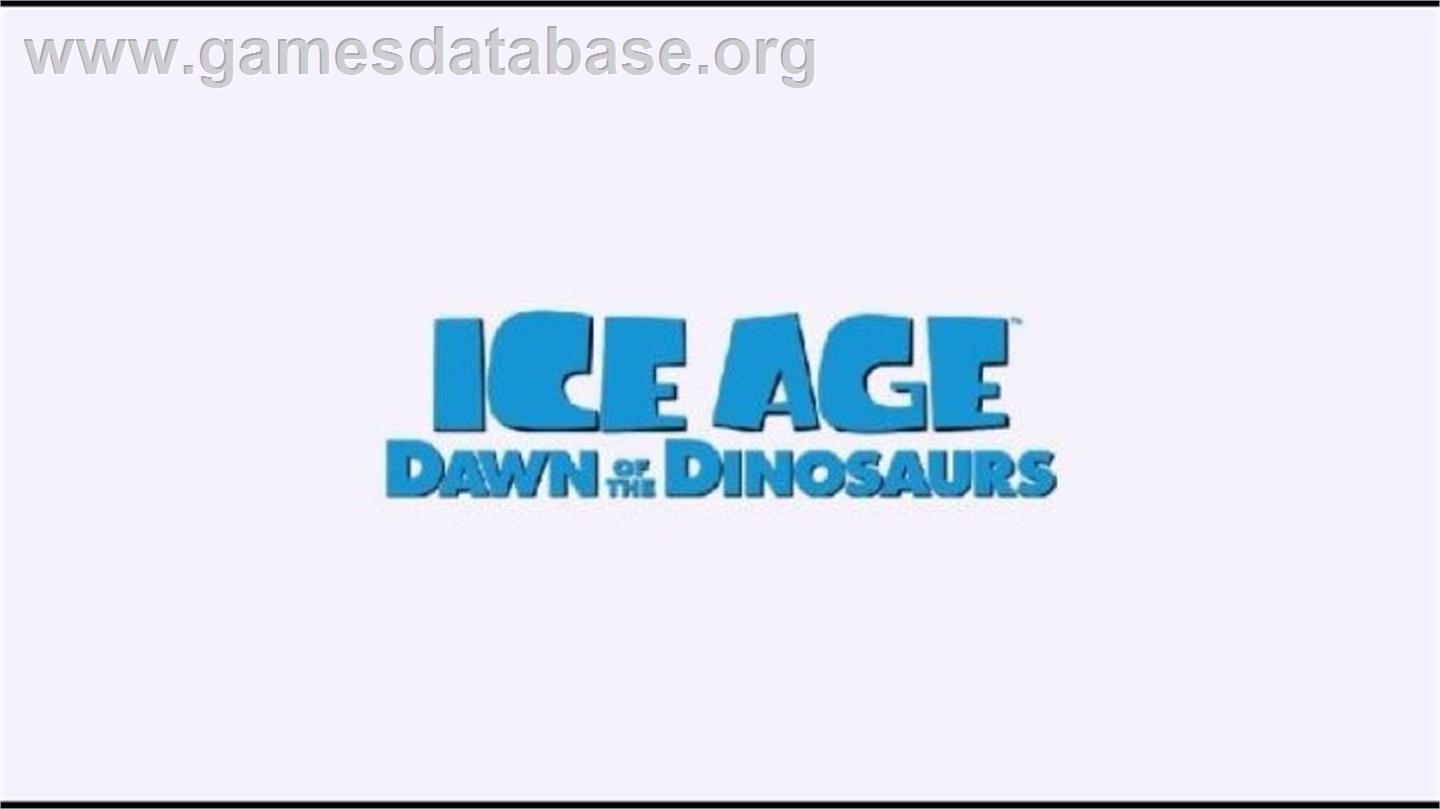 Age De Glace 3 - Le Temps Des Dinosaures, L' - Nintendo Wii - Artwork - Title Screen