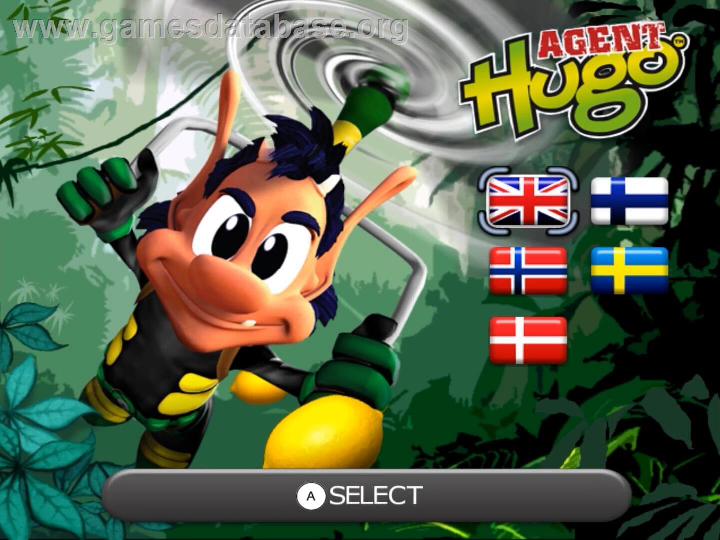 Agent Hugo - Lemoon Twist - Nintendo Wii - Artwork - Title Screen