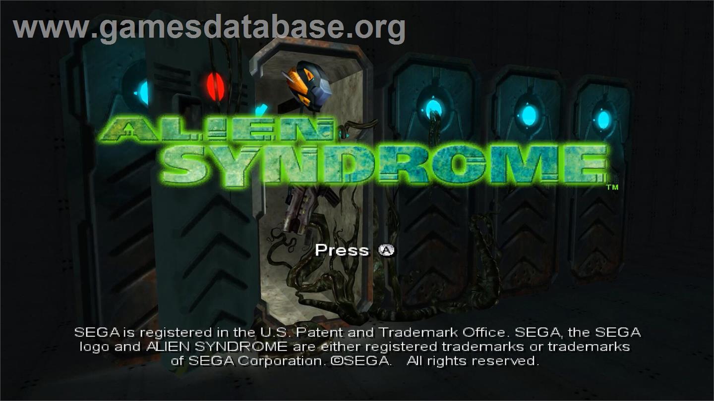 Alien Syndrome - Nintendo Wii - Artwork - Title Screen