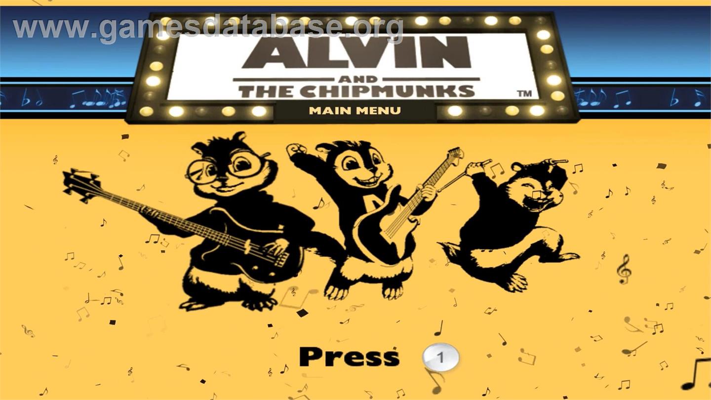 Alvin and the Chipmunks - Nintendo Wii - Artwork - Title Screen