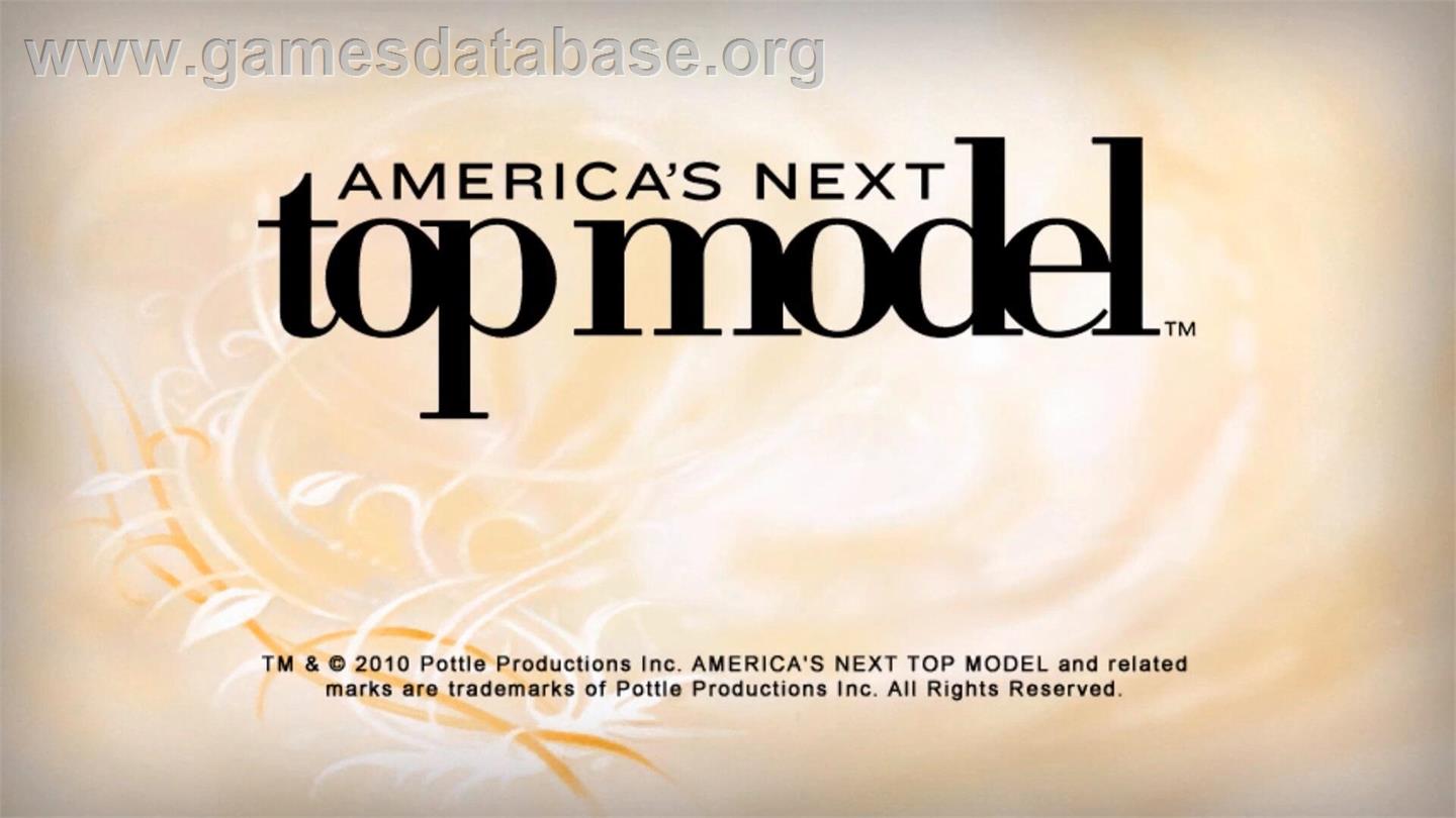 America's Next Top Model - Nintendo Wii - Artwork - Title Screen