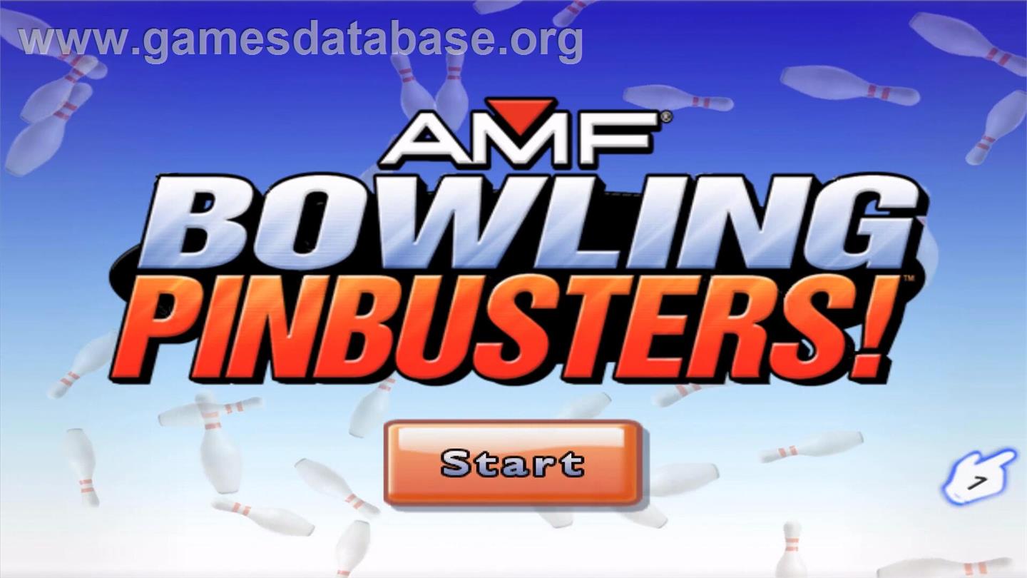 Amf Bowling Pinbusters! - Nintendo Wii - Artwork - Title Screen