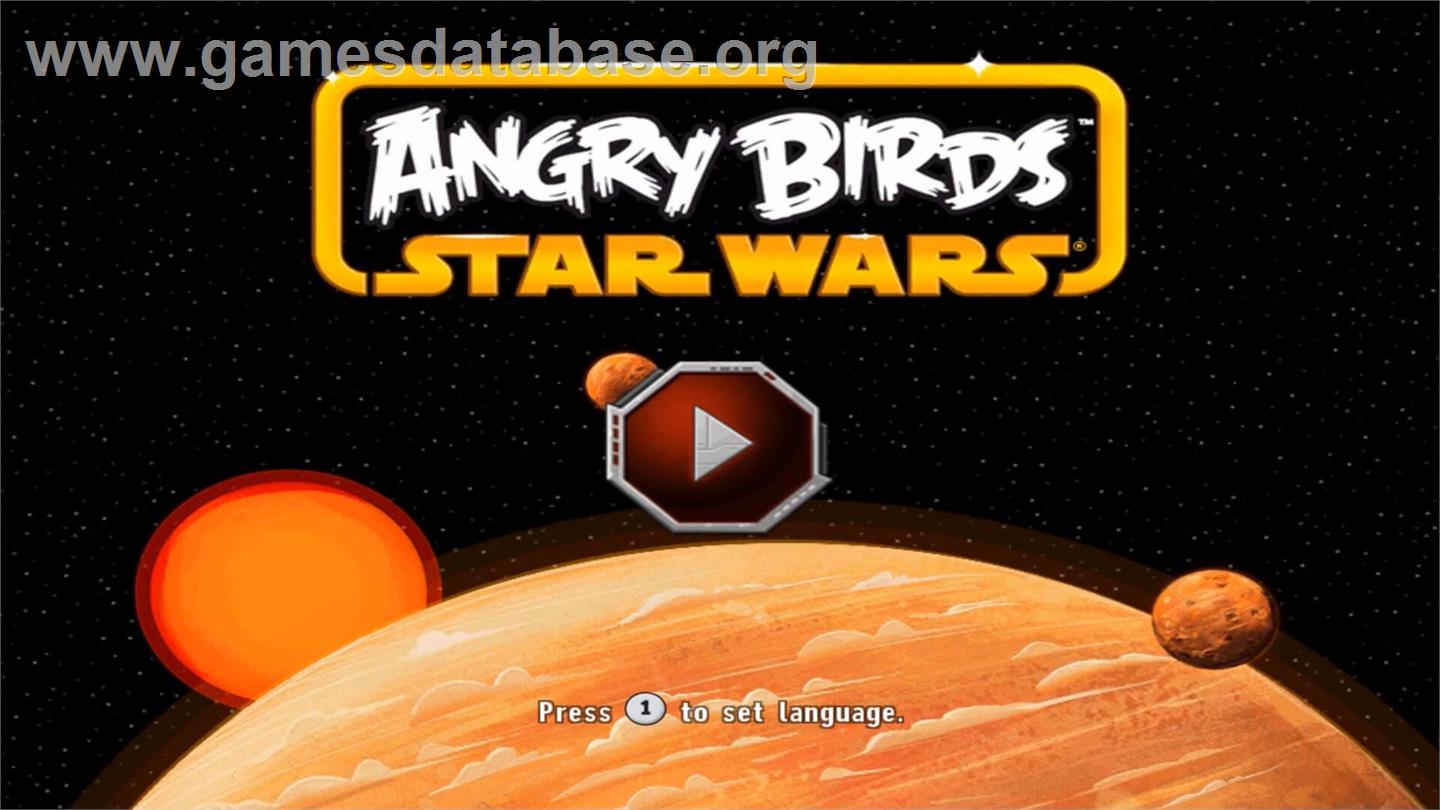 Angry Birds Star Wars - Nintendo Wii - Artwork - Title Screen