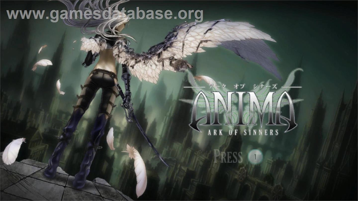 Anima - Ark Of Sinners - Nintendo Wii - Artwork - Title Screen