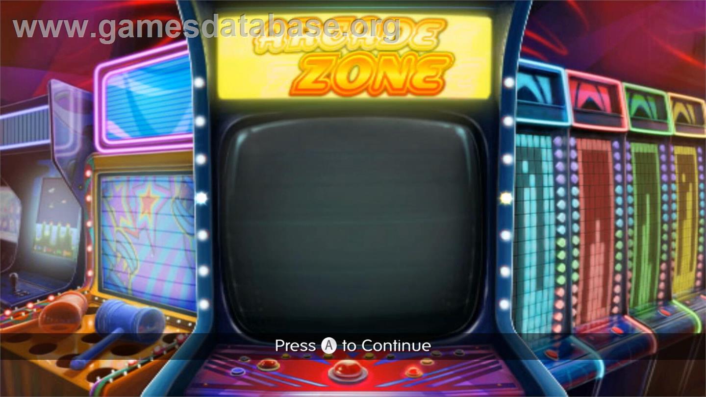 Arcade Zone - Nintendo Wii - Artwork - Title Screen