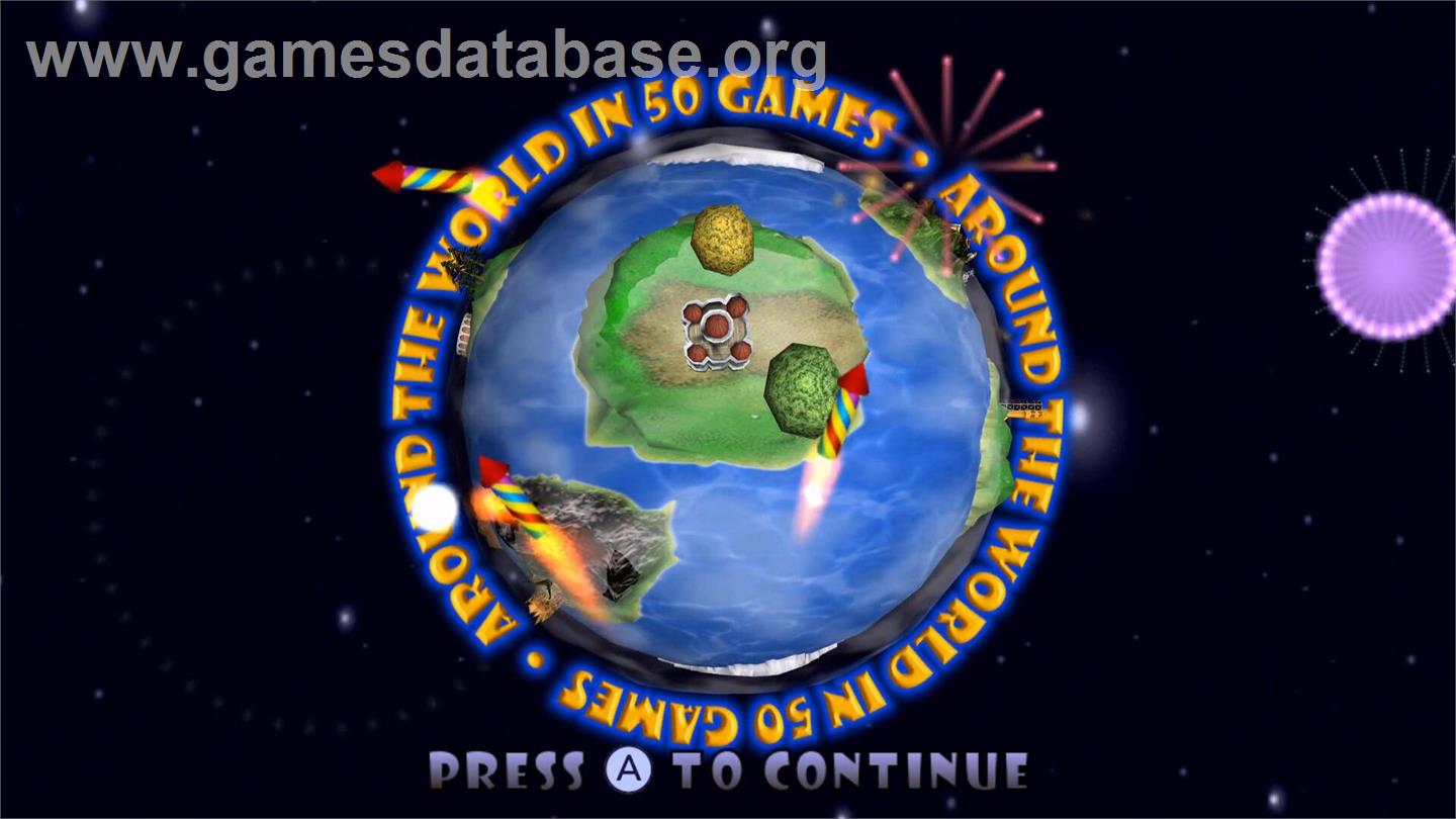 Around The World In 50 Games - Nintendo Wii - Artwork - Title Screen