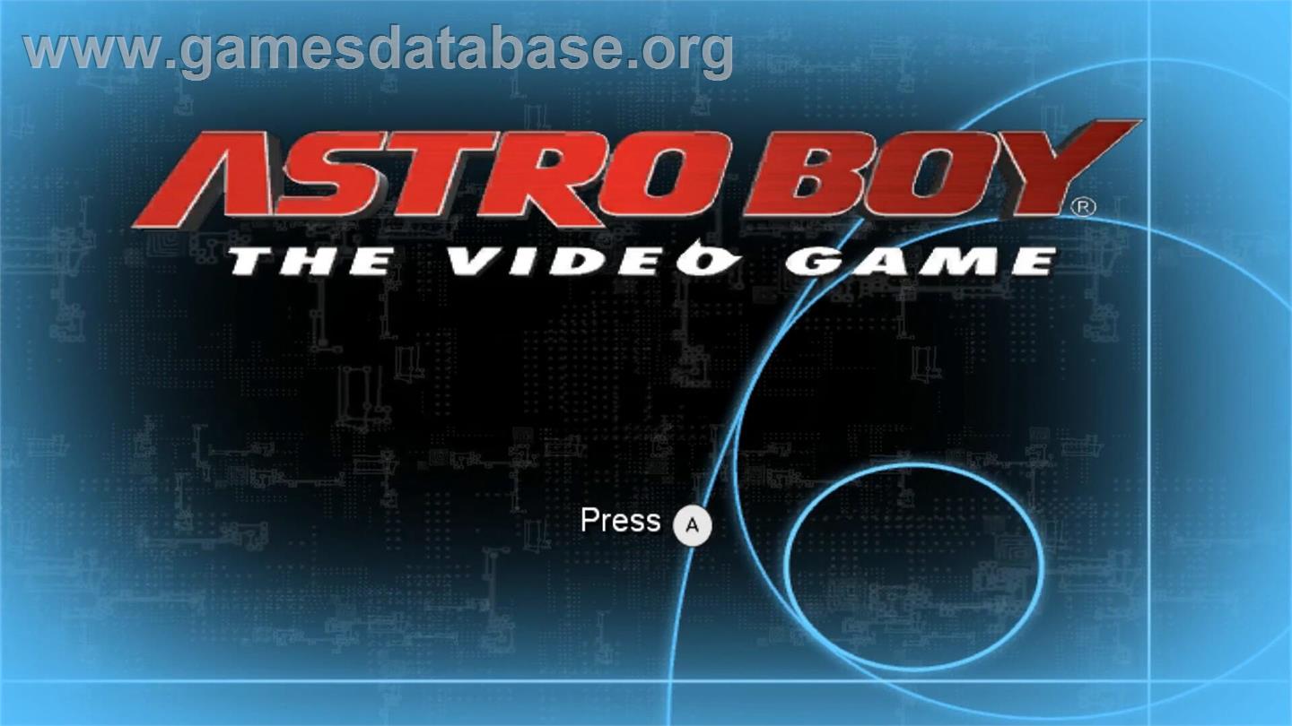 Astro Boy - The Video Game - Nintendo Wii - Artwork - Title Screen