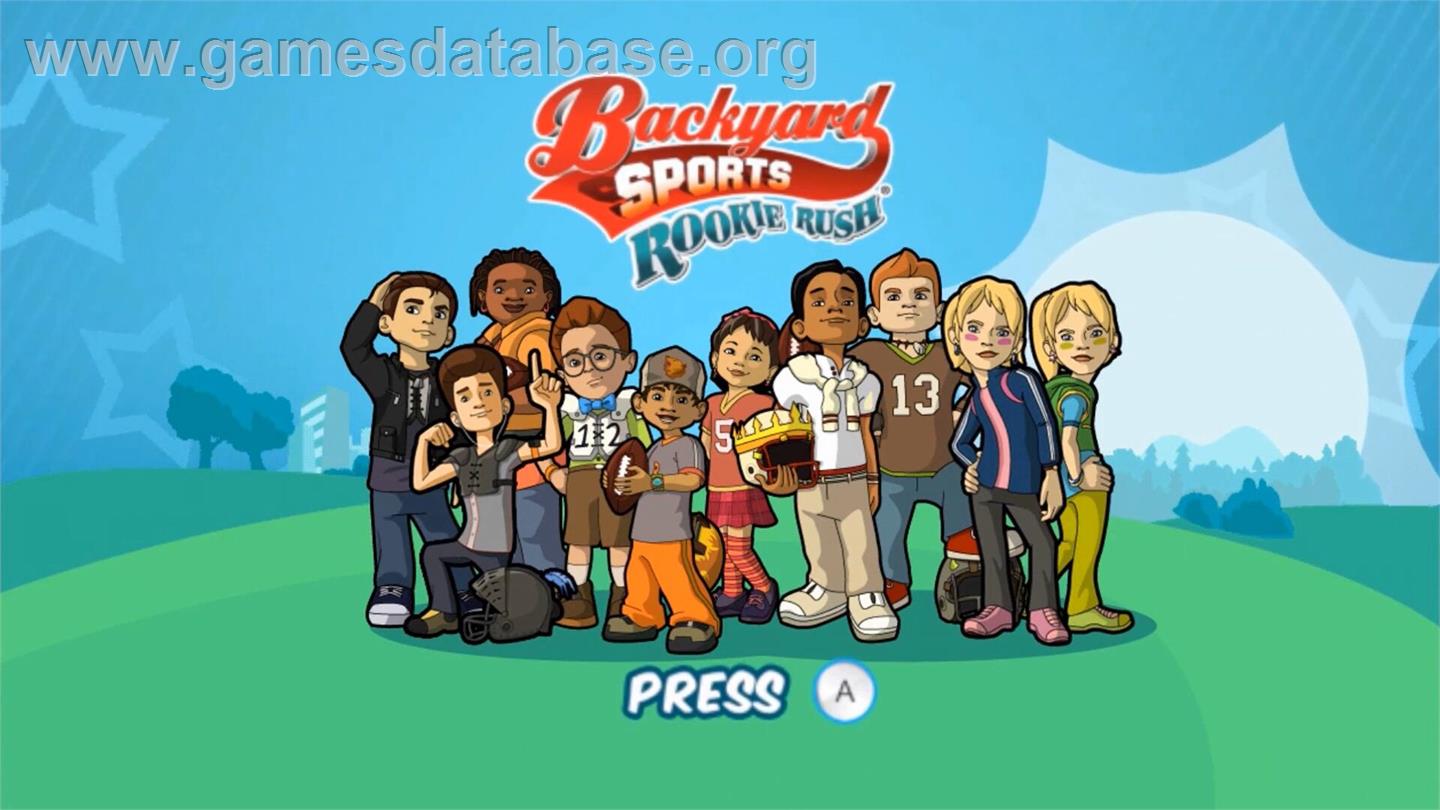 Backyard Sports - Rookie Rush - Nintendo Wii - Artwork - Title Screen