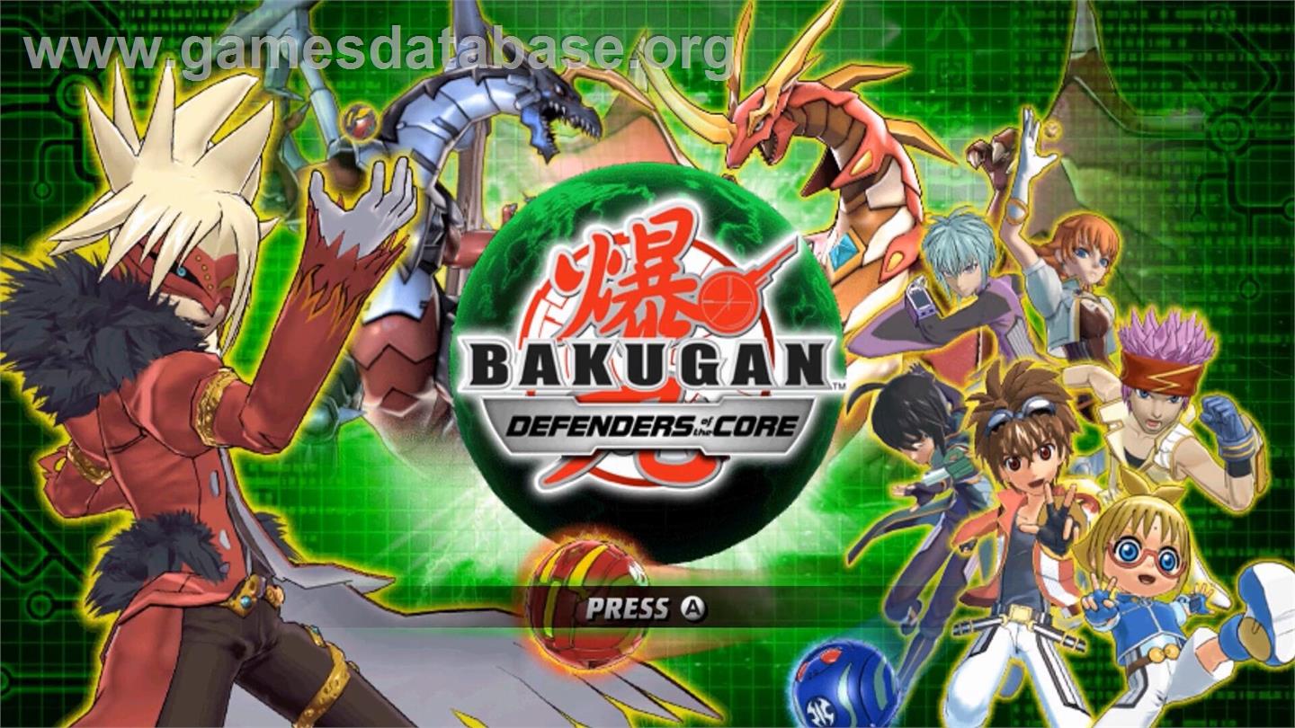 Bakugan Battle Brawlers - Les Protecteurs De La Terre - Nintendo Wii - Artwork - Title Screen