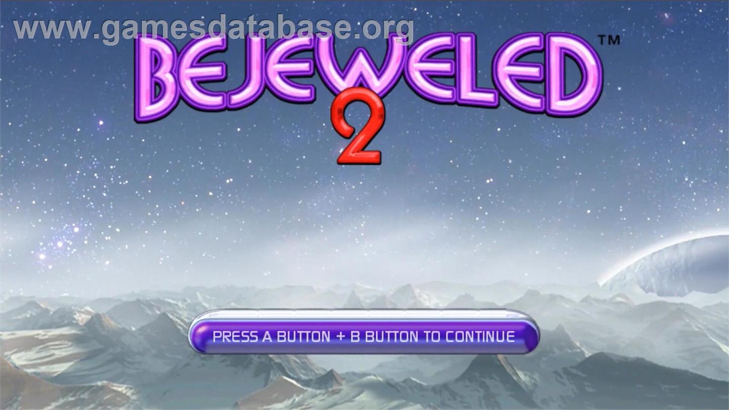 Bejeweled 2 - Nintendo Wii - Artwork - Title Screen