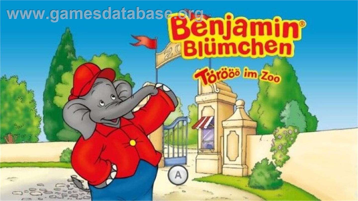 Benjamin Blümchen - Törööö Im Zoo - Nintendo Wii - Artwork - Title Screen