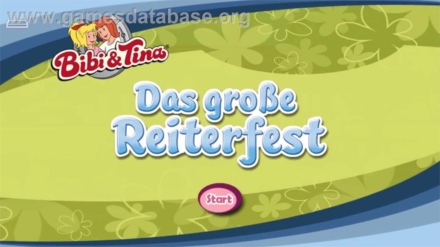 Bibi And Tina - Das Große Reiterfest - Nintendo Wii - Artwork - Title Screen