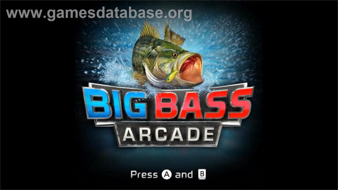 Big Bass Arcade - Nintendo Wii - Artwork - Title Screen